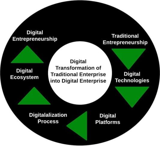 Ciclo de Orientación a los Emprendimientos Digitales. Fuente: Paul et al., (2023)