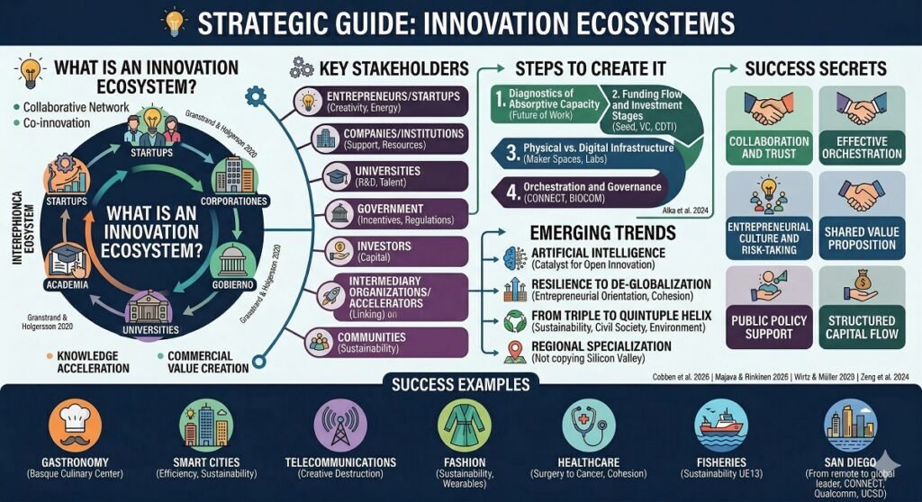 Innovation Ecosystem: An illustration developed by Gemini.