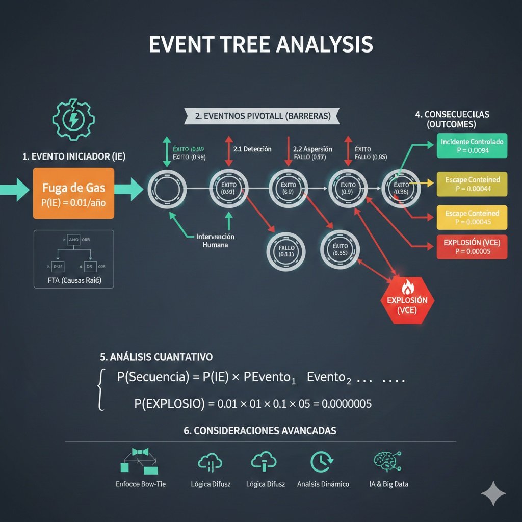 Análisis de Árbol de Eventos (ETA). Elaborado por Gemini.